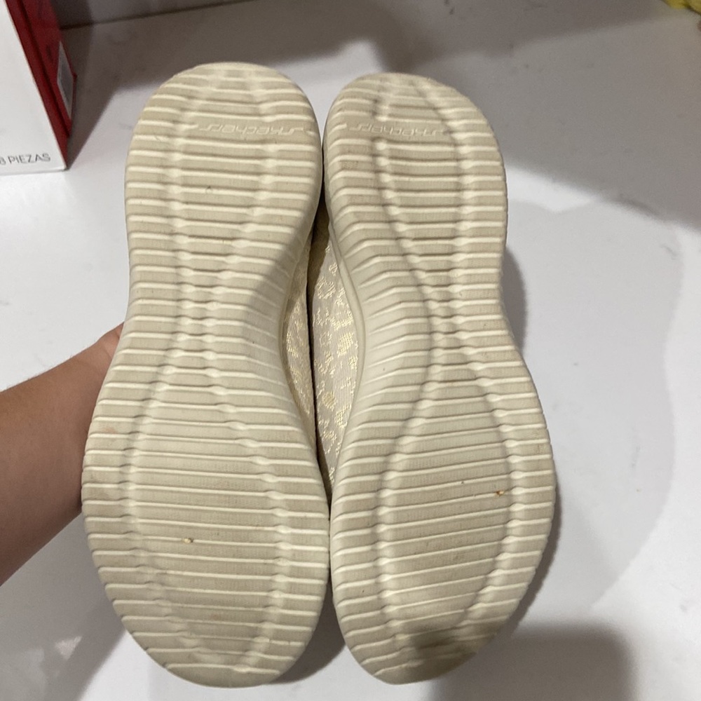 Sketchers wide fit air cooled memory foam womens 9 EUC cream animal print - Picture 6 of 11